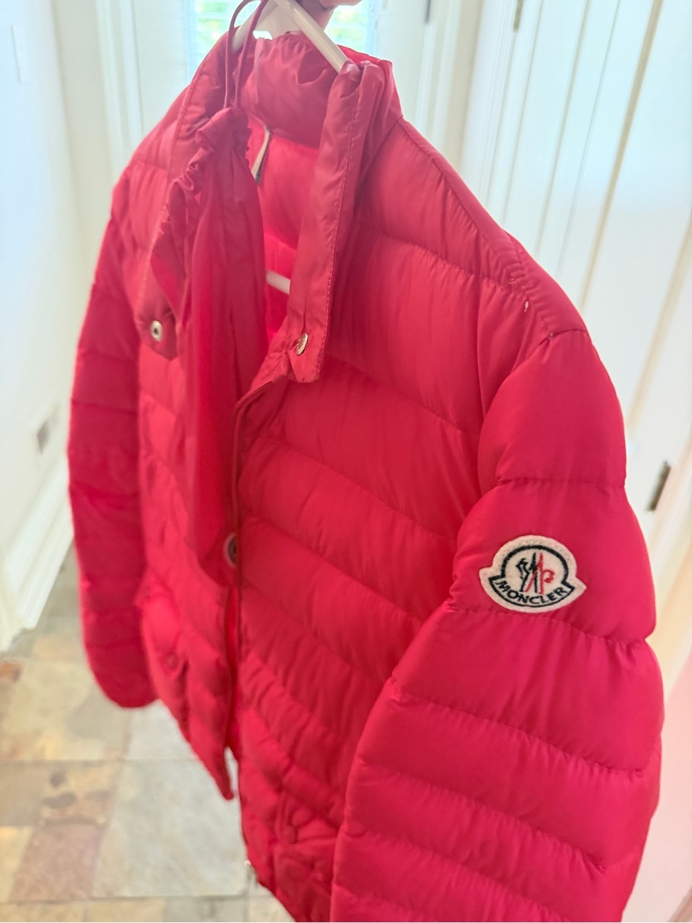 Moncler pink Quilted Puffer Jacket